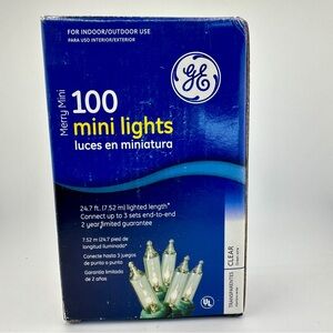 GE Merry Mini 100 Clear Mini Lights